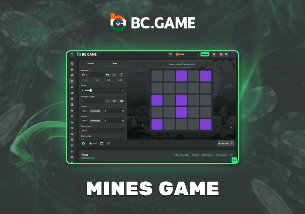 A popular game of Mines among Indian users