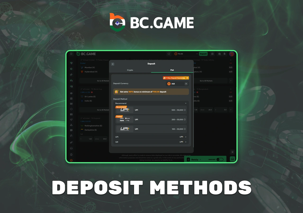 Detailed information on methods of withdrawal of winnings